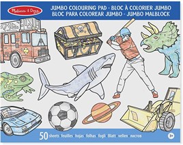 jumbo coloring pad blue -mavi boyama kitabı