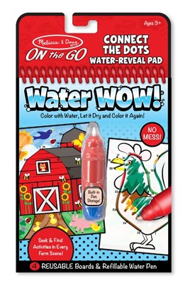 Melissa & Doug Water Wow! Su ile boyama kitabı - Çiftlik - Noktaları birleştir